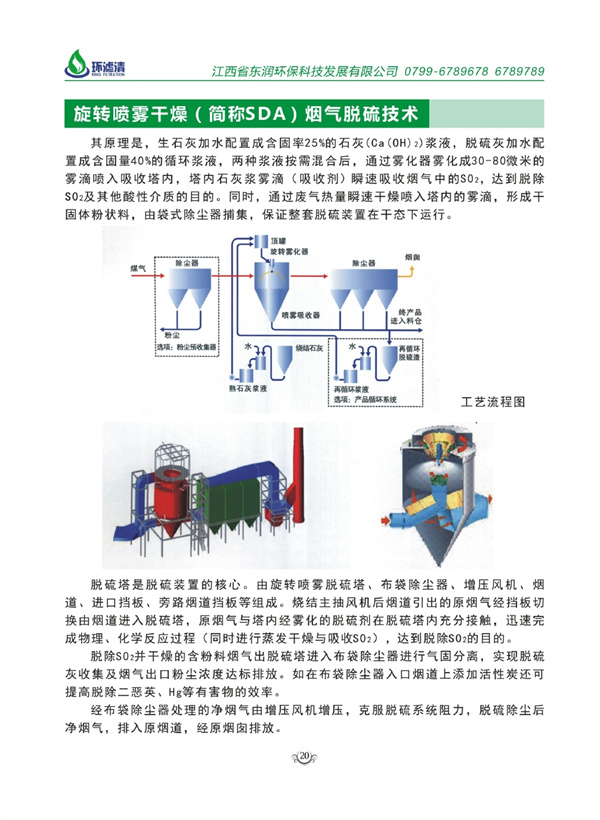 旋转喷雾干燥烟气脱硫技术